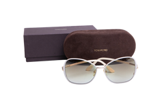 TOM FORD SQUARE SOLANGE ACETATE/METAL GRADIENT