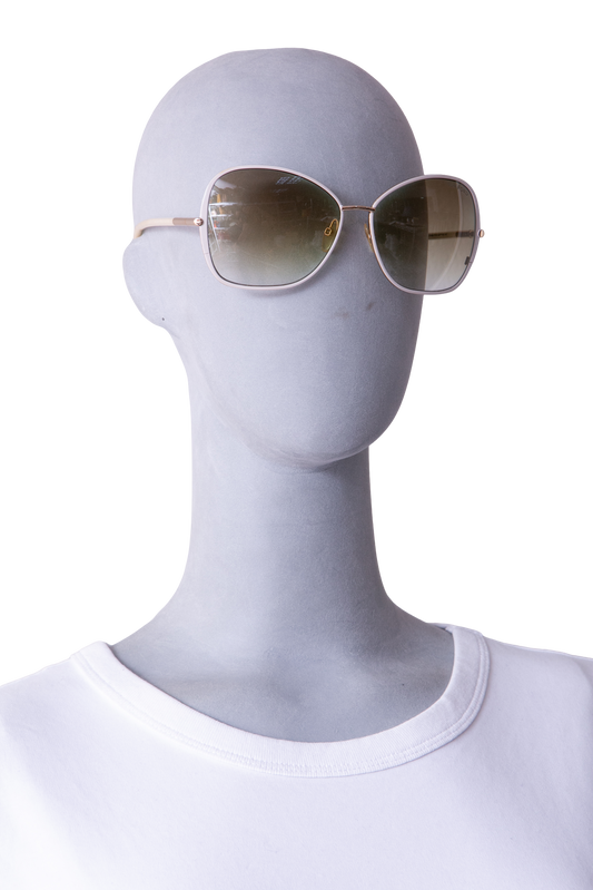 TOM FORD SQUARE SOLANGE ACETATE/METAL GRADIENT