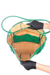 BOTTEGA ARCO SLOUCH RACING GREEN TOTE