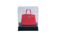 MINIATURA HERMÈS BIRKIN VERMELHA HDW DOURADA