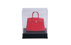 MINIATURA HERMÈS BIRKIN VERMELHA HDW DOURADA