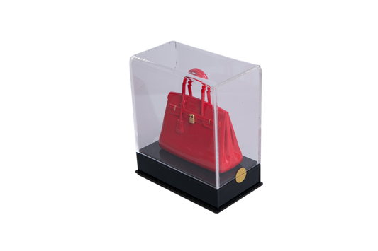 MINIATURA HERMÈS BIRKIN VERMELHA HDW DOURADA