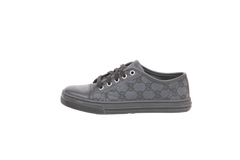 GUCCI SNEAKER LOW TOP GG ALL BLACK - 34 BR