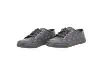 GUCCI SNEAKER LOW TOP GG ALL BLACK - 34 BR