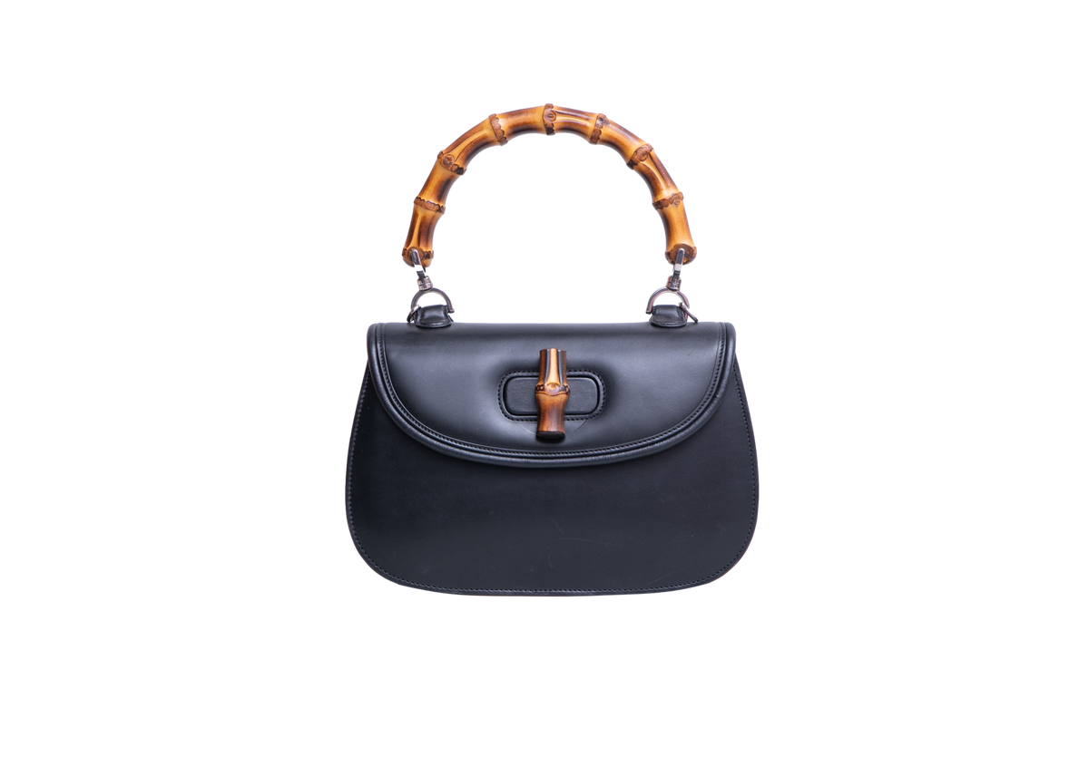 GUCCI BAMBOO 1947 MEDIUM BLACK