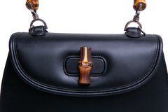 GUCCI BAMBOO 1947 MEDIUM BLACK