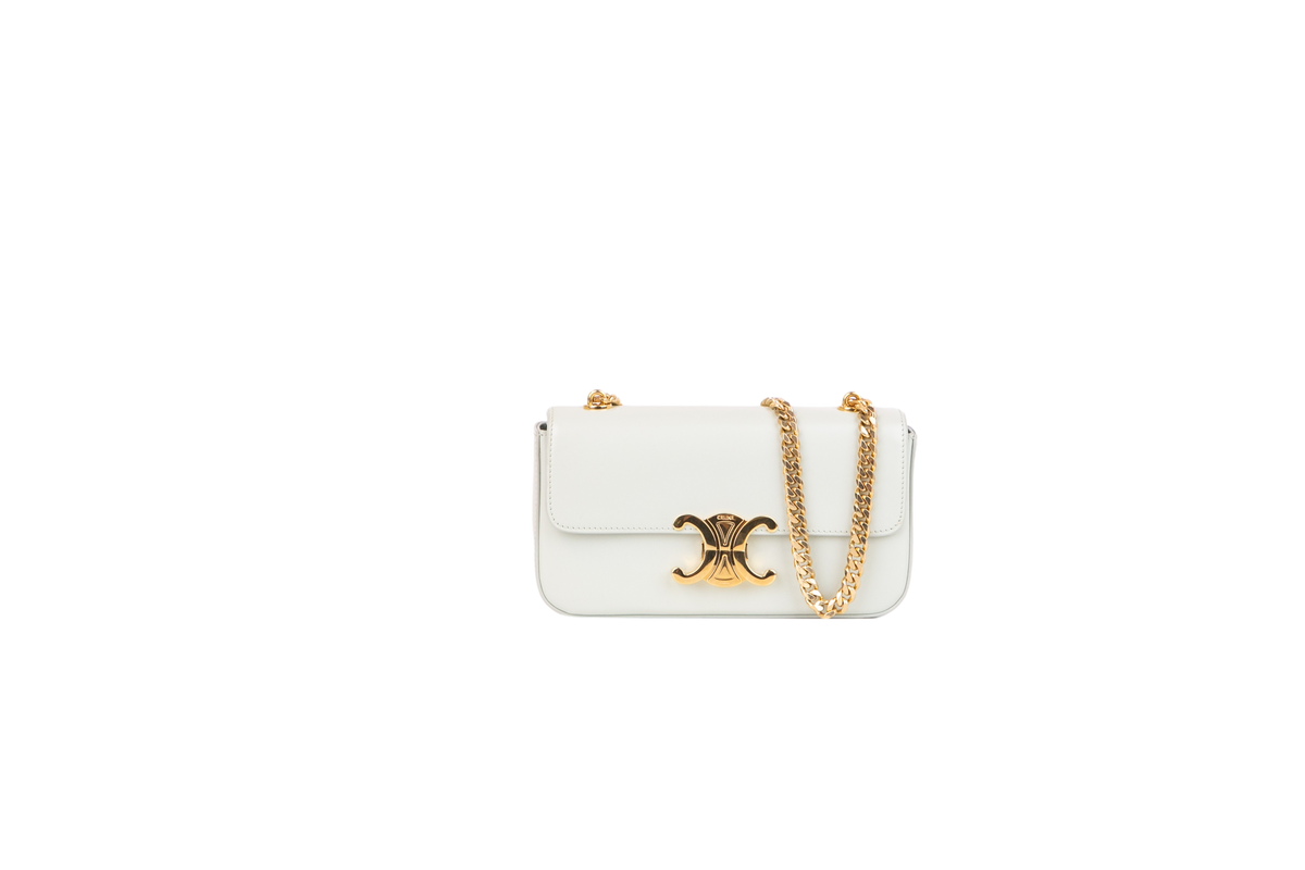 CELINE TRIOMPHE EAST WEAST CHAIN MINT