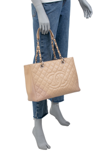 CHANEL GST CAVIAR BEIGE