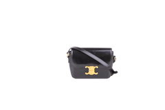 CELINE TRIOMPHE TEEN BLACK BOX LEATHER