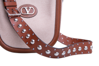 VALENTINO ANTIBES BUCKET CANVAS CHOCOLATE BROWN
