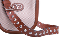 VALENTINO ANTIBES BUCKET CANVAS CHOCOLATE BROWN