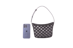 CELINE CROQUE IN TULLE TEXTILE W/TRIOMPHE BLACK