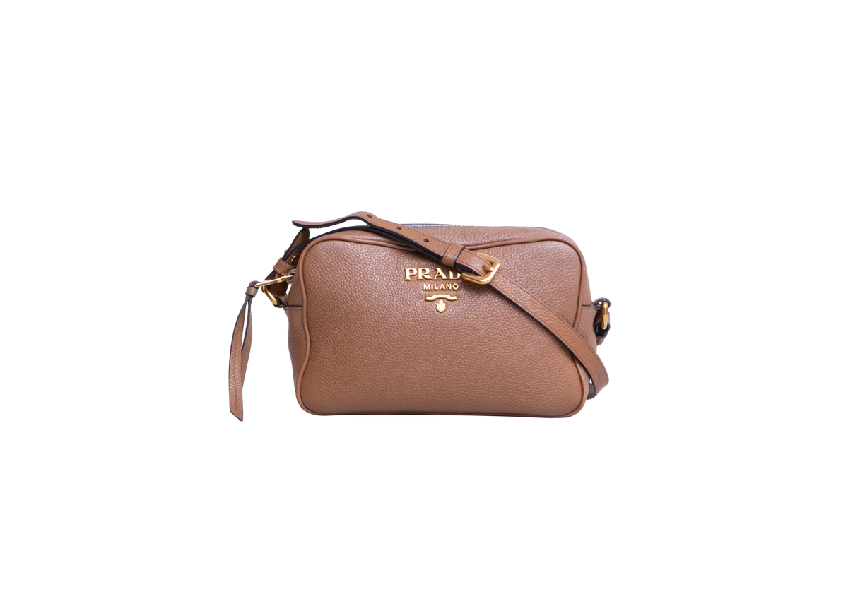 PRADA DAINO CAMERA BAG CARAMEL