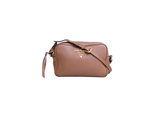 PRADA DAINO CAMERA BAG CARAMEL