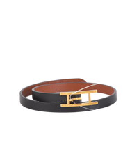 HERMÈS BRACELET BEHAPI TOUR BLACK & FAUVE