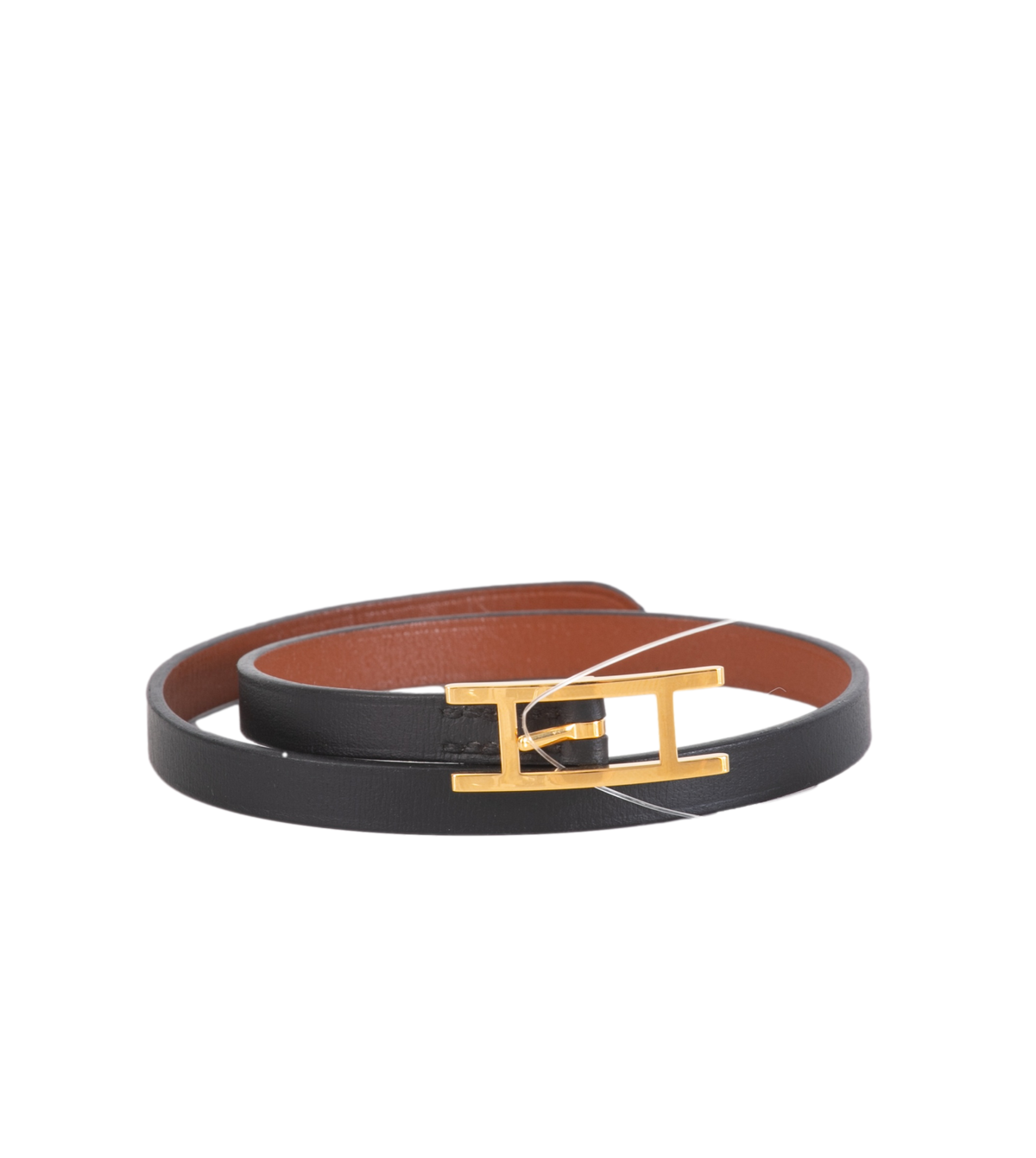 HERMÈS BRACELET BEHAPI TOUR BLACK & FAUVE