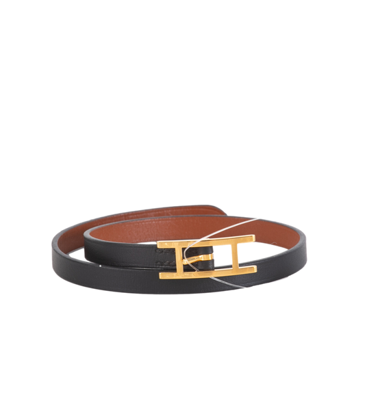 HERMÈS BRACELET BEHAPI TOUR BLACK & FAUVE