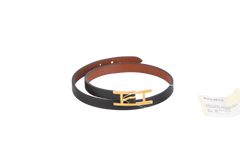 HERMÈS BRACELET BEHAPI TOUR BLACK & FAUVE