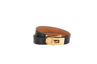 HERMÈS BRACELET KELLY DOUBLE TOUR BLACK