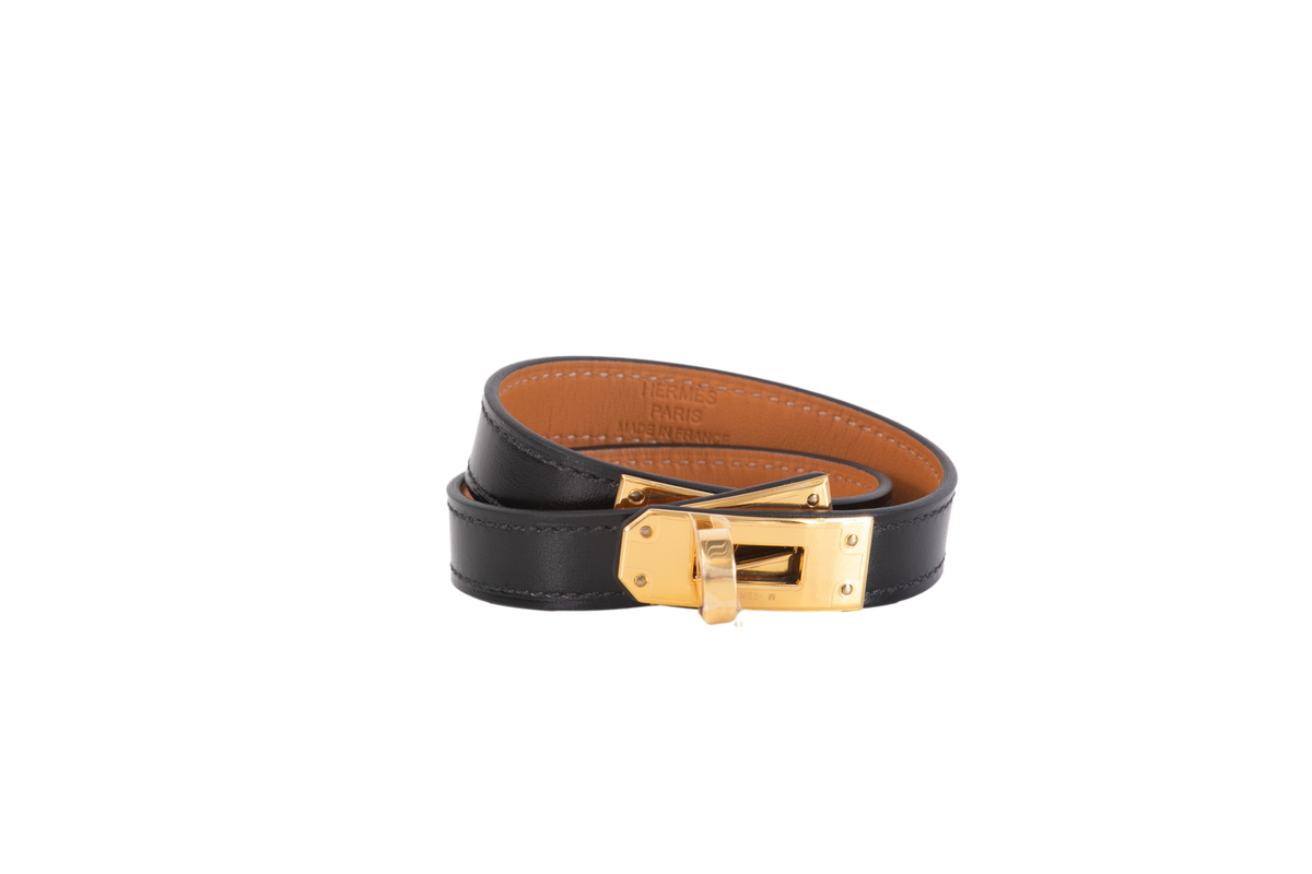 HERMÈS BRACELET KELLY DOUBLE TOUR BLACK