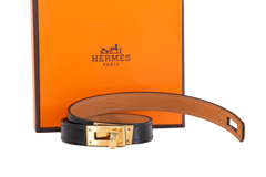 HERMÈS BRACELET KELLY DOUBLE TOUR BLACK