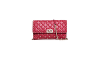 VALENTINO ROCKSTUD SPIKE WOC LAMBSKIN RED
