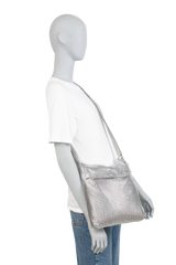 PACO RABBANE PIXEL SILVER HOBO SHOULDER