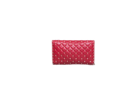 VALENTINO ROCKSTUD SPIKE WOC LAMBSKIN RED