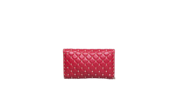 VALENTINO ROCKSTUD SPIKE WOC LAMBSKIN RED