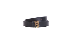 BURBERRY BELT TB REVERSIBLE LEATHER BLACK