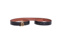 BURBERRY BELT TB REVERSIBLE LEATHER BLACK