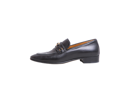 GUCCI LOAFER INTERLOCKING G LEATHER BLACK - 35 1/2 BR