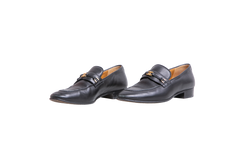 GUCCI LOAFER INTERLOCKING G LEATHER BLACK - 35 1/2 BR