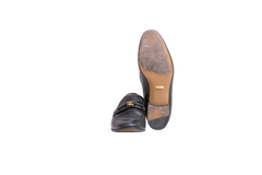 GUCCI LOAFER INTERLOCKING G LEATHER BLACK - 35 1/2 BR