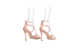 JIMMY CHOO SANDAL AZIA PATENT LEATHER BALLET PINK - 36 BR
