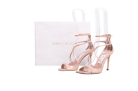 JIMMY CHOO SANDAL AZIA PATENT LEATHER BALLET PINK - 36 BR