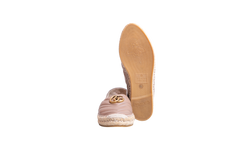 GUCCI ESPADRILLE GG MARMONT MATELASSÊ NUDE - 37 1/2 BR