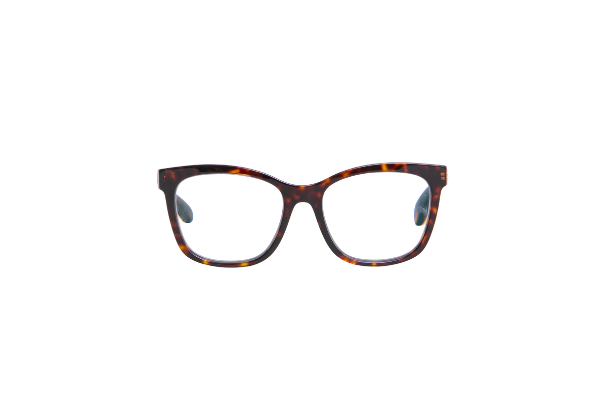 CHANEL EYEGLASSES SQUARE ACETATO TORTOISE & BROWN