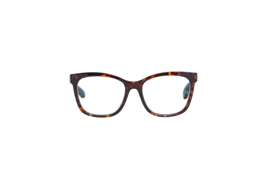 CHANEL EYEGLASSES SQUARE ACETATO TORTOISE & BROWN
