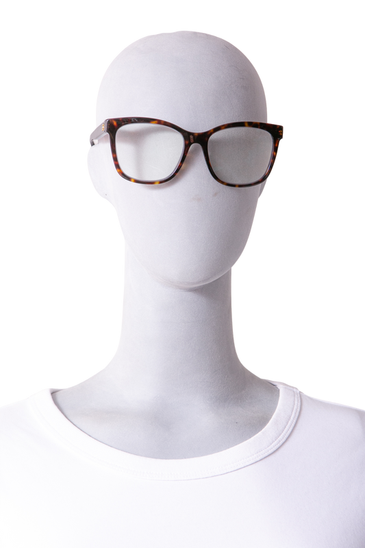 CHANEL EYEGLASSES SQUARE ACETATO TORTOISE & BROWN