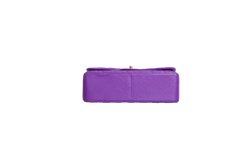CHANEL CLASSIC DOUBLE FLAP/JUMBO CAVIAR PURPLE
