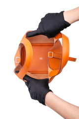 HERMÈS PICOTIN LOCK 18 TAURILLON CLEMENCE ORANGE SILVER HDWR