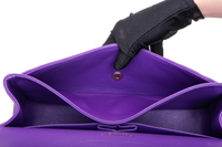 CHANEL CLASSIC DOUBLE FLAP/JUMBO CAVIAR PURPLE