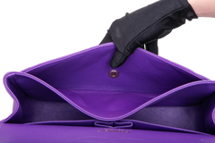 CHANEL CLASSIC DOUBLE FLAP/JUMBO CAVIAR PURPLE