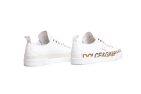 D&G SNEAKERS PORTOFINO LOW TOP LEATHER WHITE - 38 BR