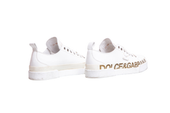 D&G SNEAKERS PORTOFINO LOW TOP LEATHER WHITE - 38 BR