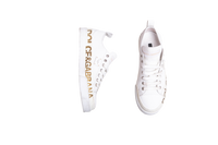 D&G SNEAKERS PORTOFINO LOW TOP LEATHER WHITE - 38 BR