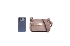 HERMÈS JYPSIERE MINI VEAU EVERCOLOR ETOUPE GOLD HDWR