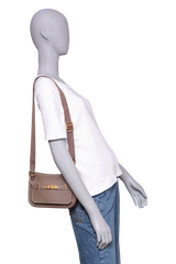 HERMÈS JYPSIERE MINI VEAU EVERCOLOR ETOUPE GOLD HDWR