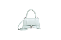 BALENCIAGA HOURGLASS TOP HANDLE LEATHER LIGHT GREE